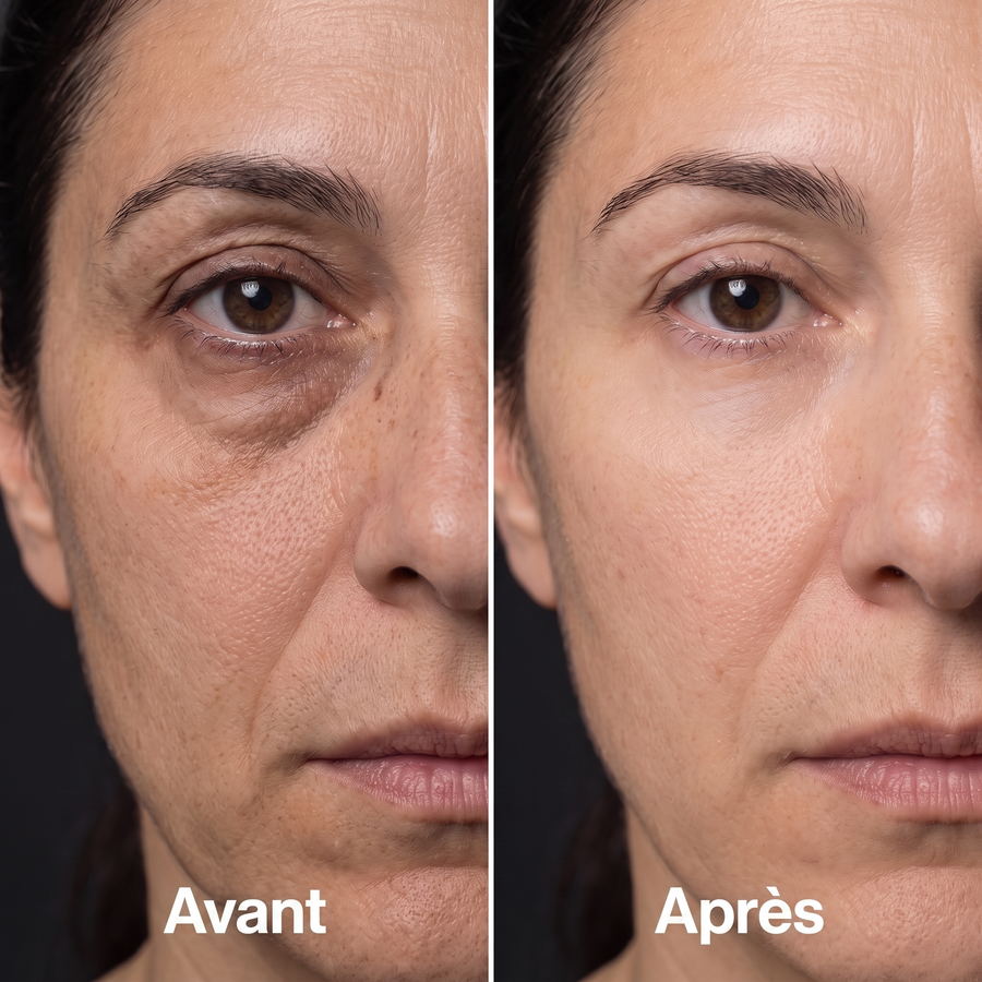 Avant / Après : poches et cernes réduits